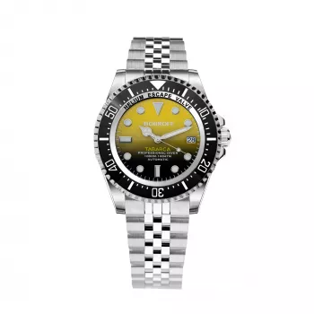 BOBROFF MAN BF0008-BFSTJ Reloj de cuarzo analógico 44mm acero inoxidable mesh esfera negra
