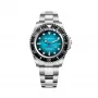 Reloj BOBROFF MAN BF0009 analógico de cuarzo 44mm - Esfera negra, correa de piel negra