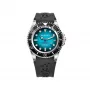 BOBROFF MAN BF0009-BFSTN reloj analógico de cuarzo 44mm caja de acero inoxidable esfera negra correa de piel