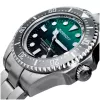 BOBROFF MAN BF002 reloj analógico de cuarzo 44mm correa de piel negra