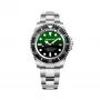 BOBROFF MAN BF002 reloj analógico de cuarzo 44mm correa de piel negra