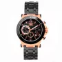 BOBROFF MAN BF1001M15M 44mm reloj analógico de cuarzo con esfera negra y correa de piel auténtica