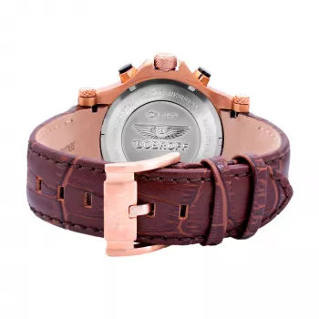 BOBROFF MAN BF1001M65 reloj analógico de cuarzo 44mm esfera negra correa de piel