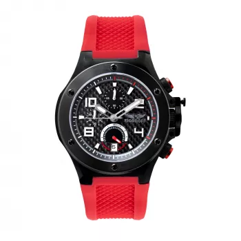 BOBROFF MAN BF1002M14 Reloj analógico de cuarzo 42mm esfera negra correa de piel