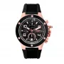 BOBROFF MAN BF1002M15 Reloj de cuarzo analógico 43 mm esfera negra correa de piel