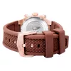 BOBROFF MAN BF1002M65 43mm reloj de hombre analógico de cuarzo esfera negra caja de acero inoxidable en tono plateado correa de piel negra
