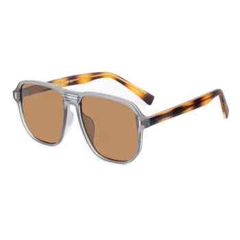BOBROFF MAN BFG0003-C5 Gafas de sol rectangulares UV400 Lente de policarbonato 56/17/145 mm