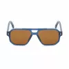 BOBROFF MAN BFG0007-C4 Gafas de sol - Montura de acetato rectangular con protección UV400 - 55/15/143 mm