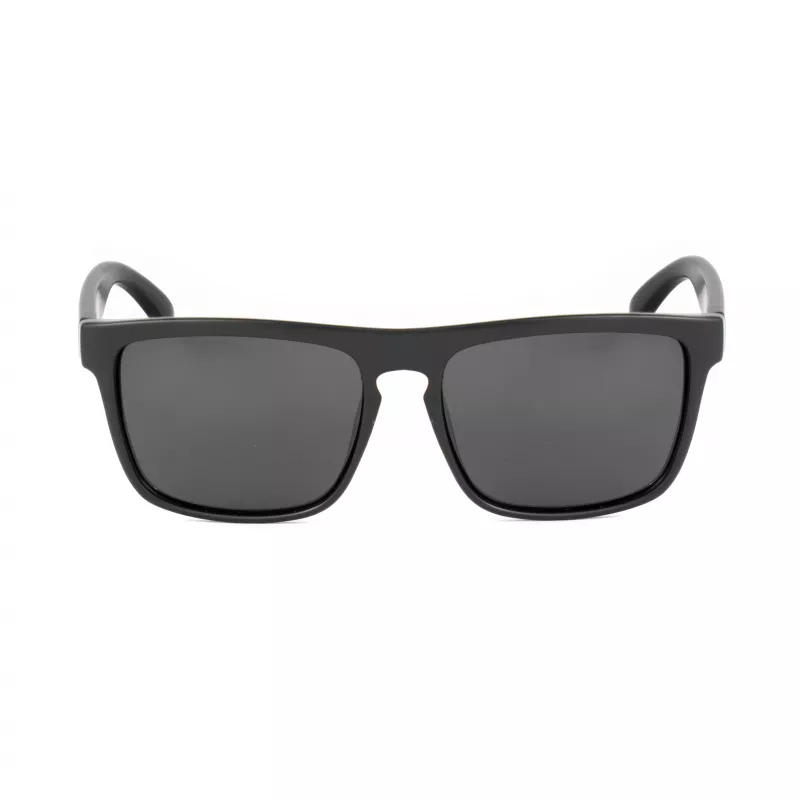 BOBROFF Gafas de sol polarizadas rectangulares de hombre BFG0033-S05P - Montura negra, lentes grises, 57-18-138 mm