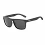BOBROFF Gafas de sol polarizadas rectangulares de hombre BFG0033-S05P - Montura negra, lentes grises, 57-18-138 mm