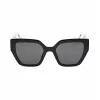 BOBROFF Mujer BFG0009-C1 Gafas de sol (52/19/142 mm) Negro/Gris