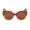 Gafas de sol de mujer BOBROFF BFG0001-C4P - montura rectangular de plástico, lentes de policarbonato grises UV400, 54/20/149 mm