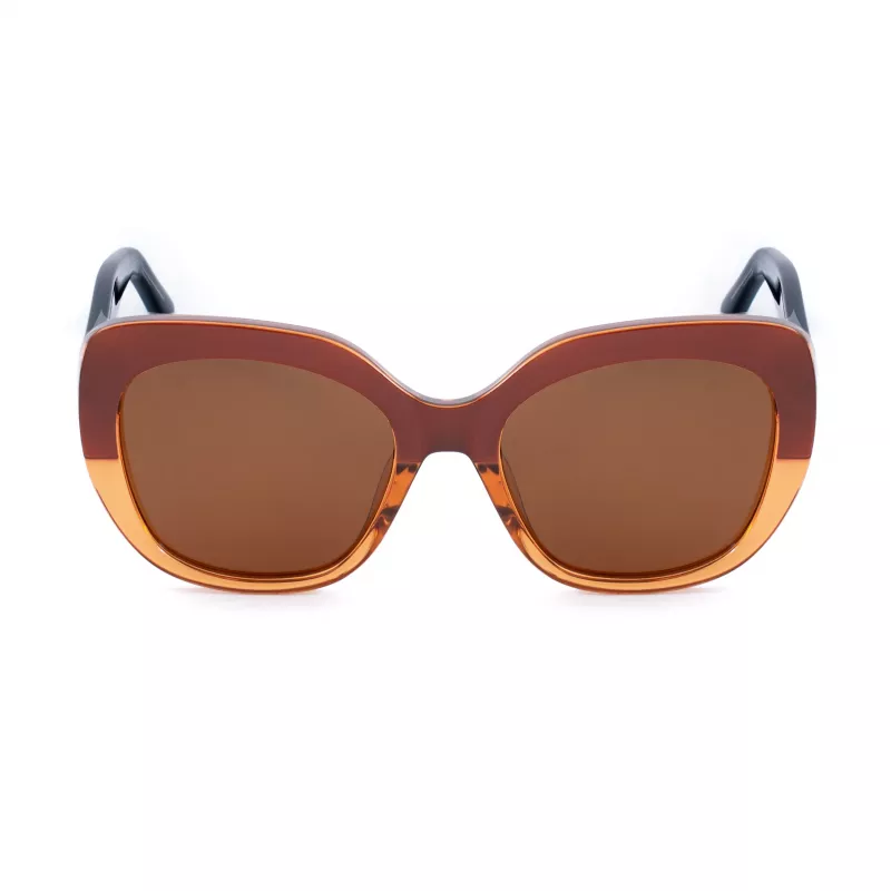 Gafas de sol de mujer BOBROFF BFG0001-C4P - montura rectangular de plástico, lentes de policarbonato grises UV400, 54/20/149 mm