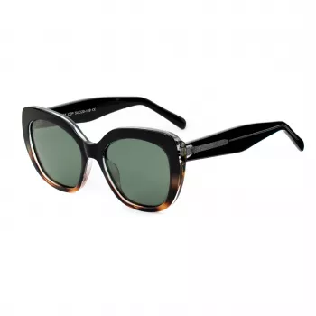 BOBROFF Gafas de sol para mujer BFG0001-C2P - Lentes grises, montura de plástico, protección UV400