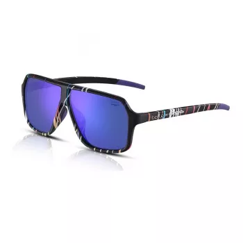 Gafas de sol unisex Bolle BS030008, montura negra mate, lentes grises, 60/10/140 mm