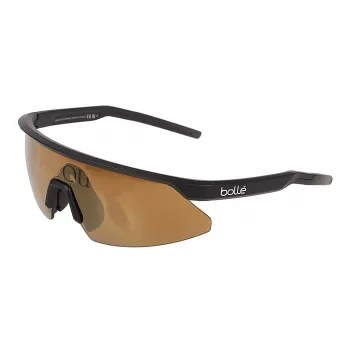 Bolle SP0080160999B gafas de sol shield unisex con lente Volt+ Ruby, montura negro mate