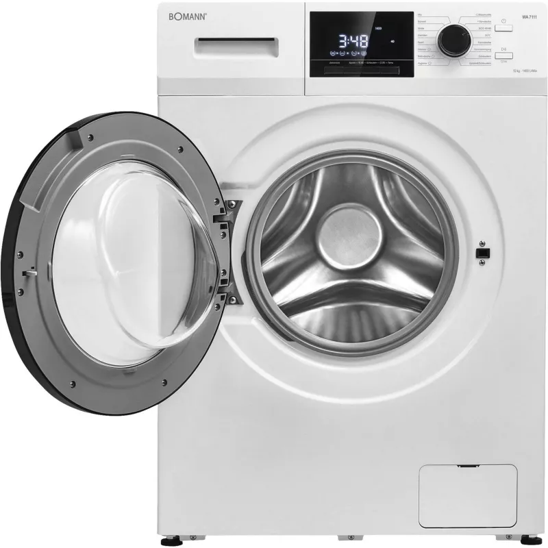 BOMANN WA 7111 Lavadora de carga frontal, 7 kg, 1400 rpm, blanco