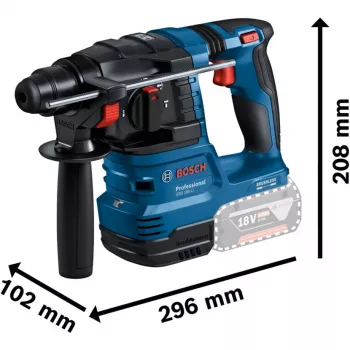 Bosch 18V Professional Set Martillo perforador GBH 18V-22 + Taladro atornillador GSR 18V-45 - (azul/negro, 2x batería Li-Ion 4.0Ah, broca para martillo y juego de puntas, bolsa de herramientas) (0615V0003D)