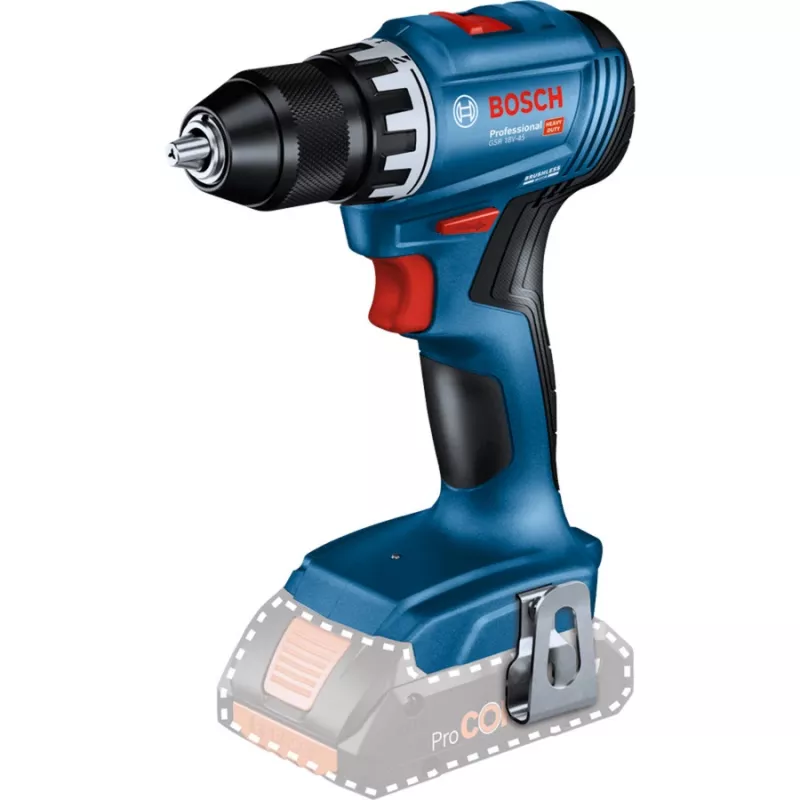 Bosch 18V Professional Set Martillo perforador GBH 18V-22 + Taladro atornillador GSR 18V-45 - (azul/negro, 2x batería Li-Ion 4.0Ah, broca para martillo y juego de puntas, bolsa de herramientas) (0615V0003D)