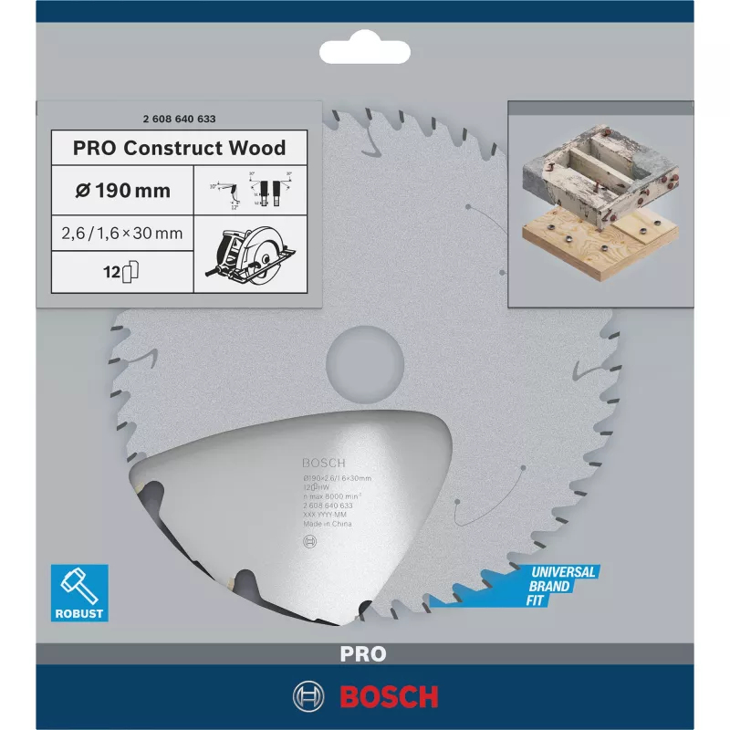 Disco de sierra Bosch 2608640633 Expert for Wood 305 mm 60 dientes