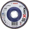 Bosch Accessories 2608619208 Disco de fibra X-LOCK Ø 115 mm grano 120 corindón de circonio para acero inoxidable