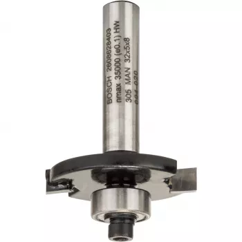Bosch Accessories 2608628403 Fresa de ranurar de carburo, 32 mm de diámetro de corte, 8 mm de vástago, 51 mm de longitud