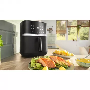 BOSCH freidora de aire MAF462B0 Series 4 (negra, 2050 W, cesta 6,1 L)