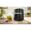 BOSCH freidora de aire MAF462B0 Series 4 (negra, 2050 W, cesta 6,1 L)