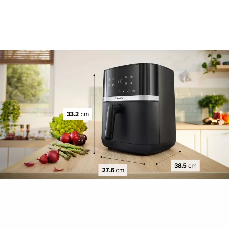 BOSCH freidora de aire MAF462B0 Series 4 (negra, 2050 W, cesta 6,1 L)