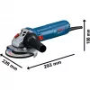 Bosch amoladora angular GWS 12-125 Professional + disco de corte diamantado azul 1.200 W (06013A6102)