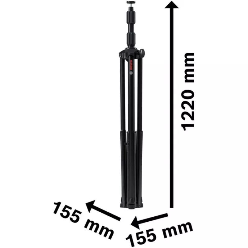 Bosch trípode para focos de obra GLT 300-40 Professional (negro, rosca de 5/8 pulgadas M10) 06188000MT