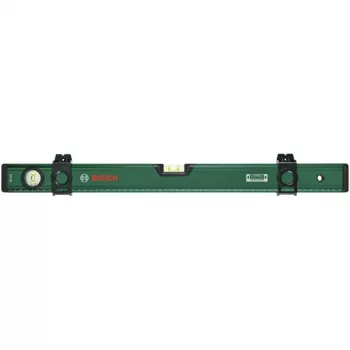 Bosch DIY Nivel de burbuja 60 cm con deslizador marcador, ranura en V y base fresada plana – verde