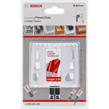 Bosch Endurance for Heavy Duty Sierra de corona de carburo 83 mm – compatible con Power Change Plus 2608594180