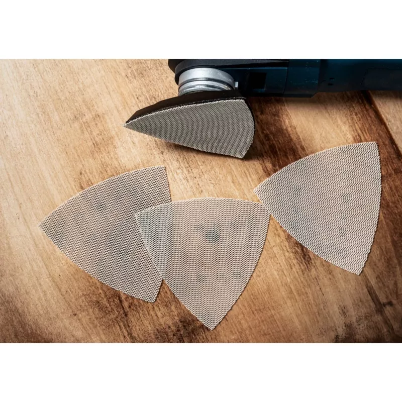Bosch EXPERT C470 hoja de lijar triangular 93x93mm grano 40, pack de 50 para lijadora delta 2608900926