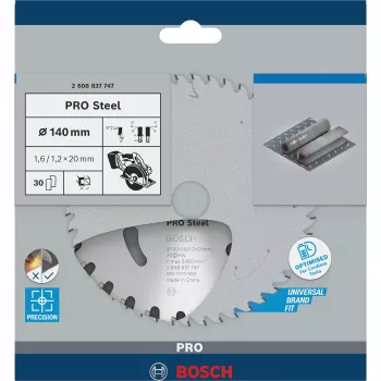 Bosch Expert for Wood Hoja de sierra circular 140 x 20 mm, 30 dientes, TCT, ATB, para sierras circulares manuales 2608837747