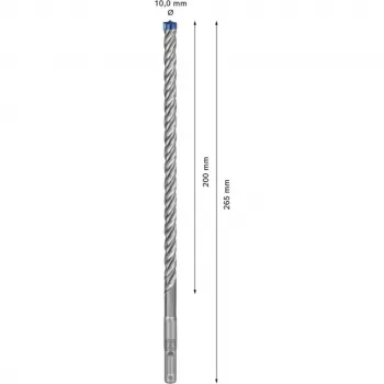 Bosch EXPERT SDS plus-7X set de brocas para martillo 10 mm, 30 unidades, 265 mm de longitud 2608900188