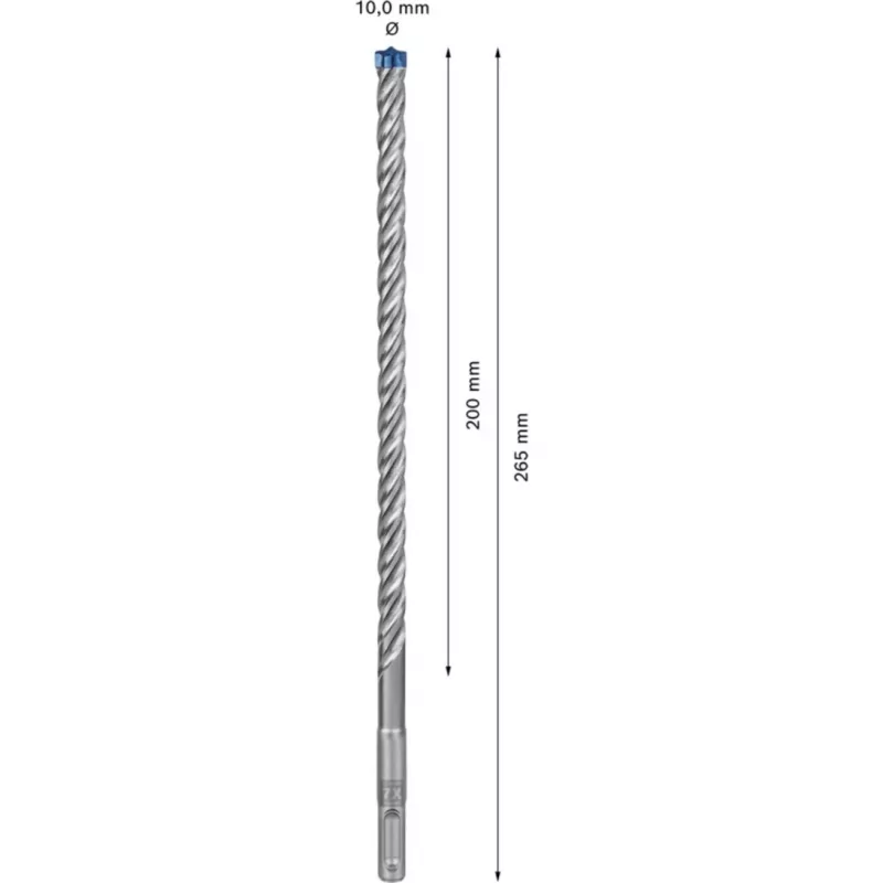 Bosch EXPERT SDS plus-7X set de brocas para martillo 10 mm, 30 unidades, 265 mm de longitud 2608900188