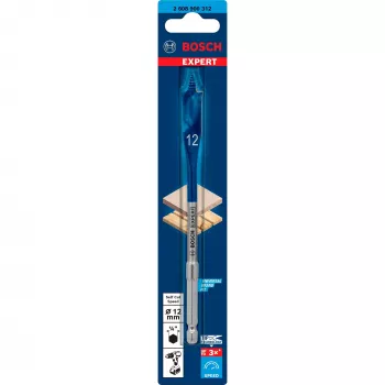 Bosch Expert SelfCut Speed Broca de fresado plana, 12 mm x 152 mm (2608900312)