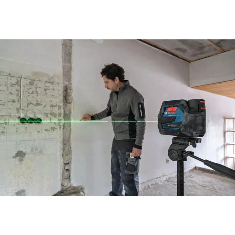 Bosch GCL 12V-50-22 CG Professional set láser combinado con soporte RM 20, trípode BT 150, batería 2,0Ah, cargador y L-BOXX 0601066S01