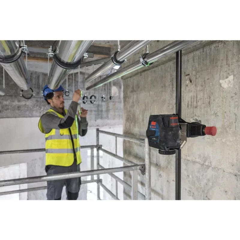 Bosch GCL 12V-50-22 CG Professional Nivel láser combinado inalámbrico (azul/negro, líneas láser verdes y puntos de plomada, incl. soporte giratorio RM 20)
