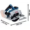 Bosch GKS 18V-57-2 Professional sierra circular de mano a batería Solo (hoja de sierra 165 mm, 18 V, sin escobillas, en L-BOXX)