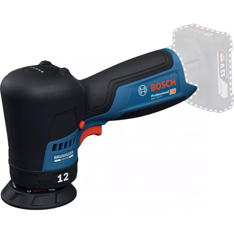 Bosch GPX 12V-77 Professional pulidora a batería, 12 V, sin batería