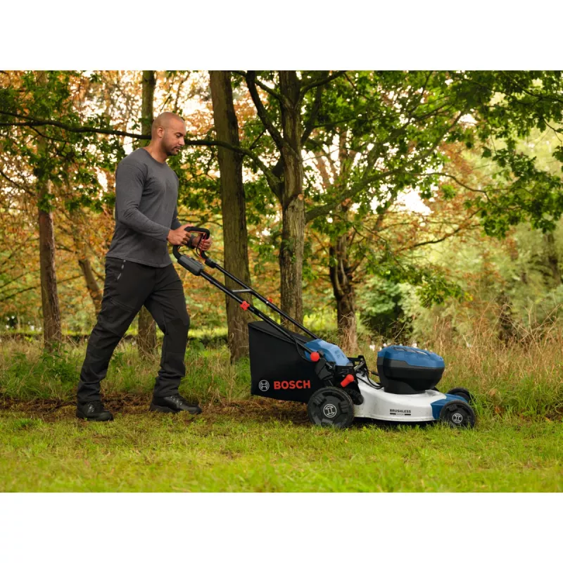 Bosch GRA 18V2-46SP Professional Cortacésped a batería solo, 36V (2x18V), azul, sin batería ni cargador