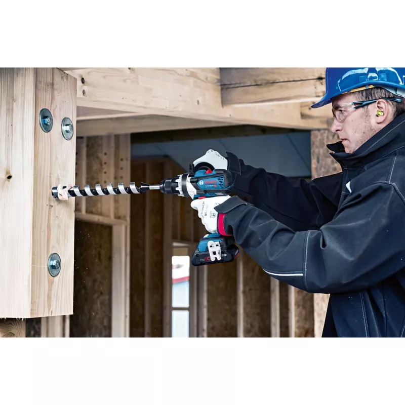 Bosch GSB 18V-110 C Professional Atornillador percutor de batería 18V (sin batería, azul/negro)