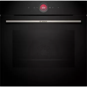 Bosch HBG7341B1 Series 8 Horno eléctrico integrable, 71L, autolimpieza por pirólisis, negro, 60 cm