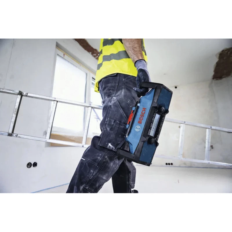 BOSCH HEAVY DUTY GPB18V-3C Professional Radio FM Bluetooth (Azul/Negro, dispositivo sin batería)