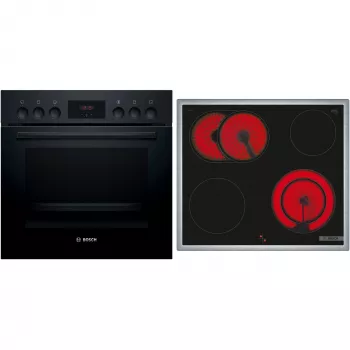 Bosch HND211LB2 conjunto de horno de empotrar y placa de inducción negro (HEF113BB0 + NKN645GA2E)