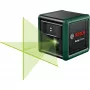 Bosch Home and Garden Quigo Green Set láser de líneas cruzadas con pinza, placa adaptadora y trípode de aluminio de 1,1 m 0603663CZ1