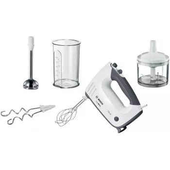 Bosch MFQ37480 ErgoMixx batidora de mano, 750 W, blanco/gris
