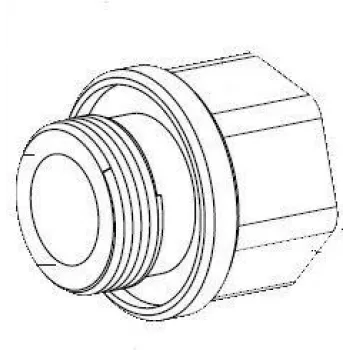 Bosch MIC Series M25 Adaptador de canaleta a 3/4 pulgadas NPT (MIC-M25XNPT34)